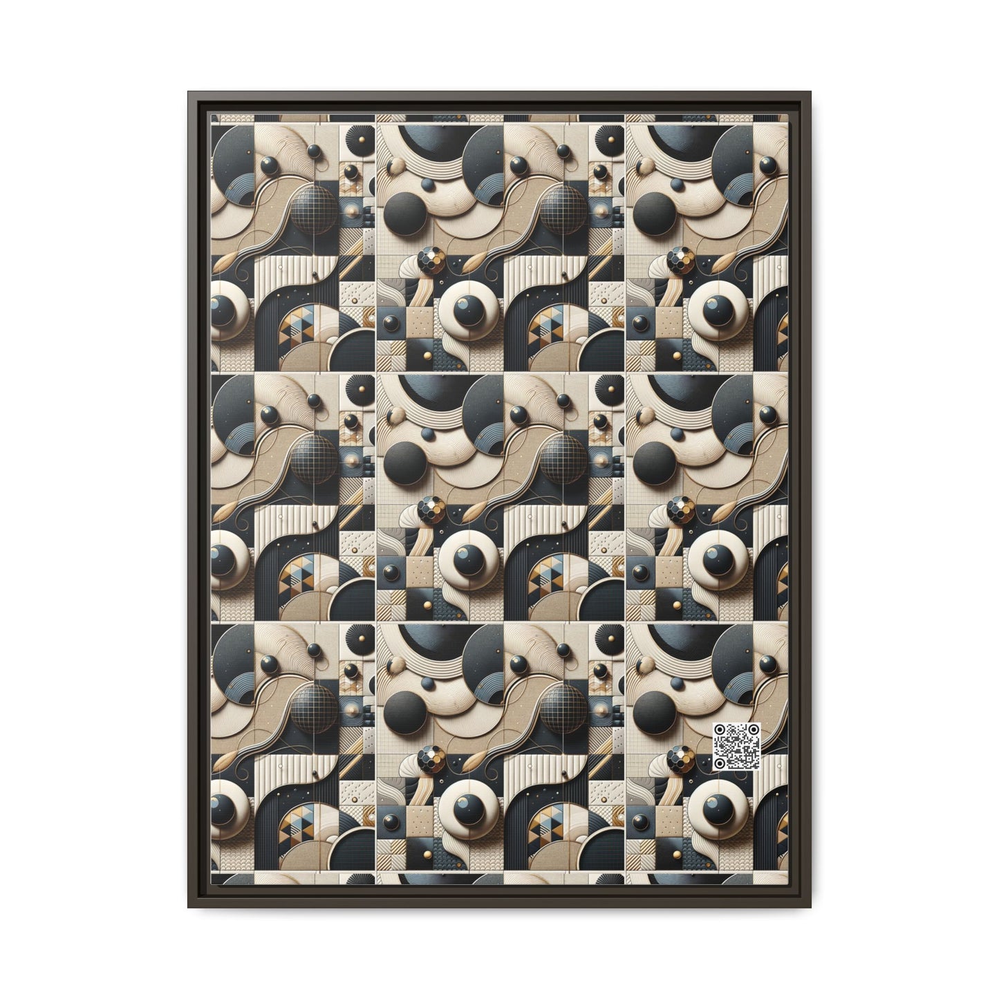 Tech-forward Luxe Streetwear Tech Luxe Fusion Matte Canvas, Framed (multi-color) - 8404 Design-71 A