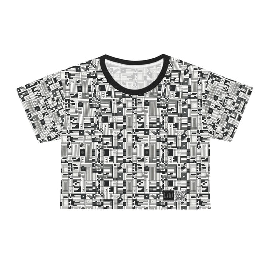 Digital Minimalism Minimalist Tech Crop Tee - 8404 Design-43