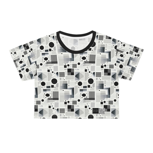 Digital Minimalism Minimalist Tech Crop Tee - 8404 Design-60