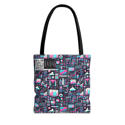 Digital Rebellion Youthful Streetwear with a Rebellious Digital Twist Tote Bag - 8404 Design-71
