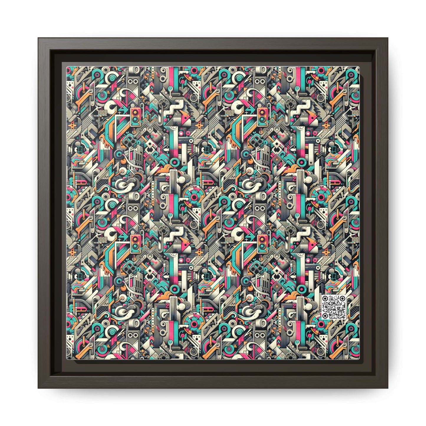 Digital Street Art Urban Street Style Matte Canvas, Framed (multi-color) - 8404 Design-74 B