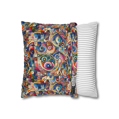 Digital Artistic Expression Artistic Streetwear Spun Polyester Square Pillowcase - 8404 Design-49