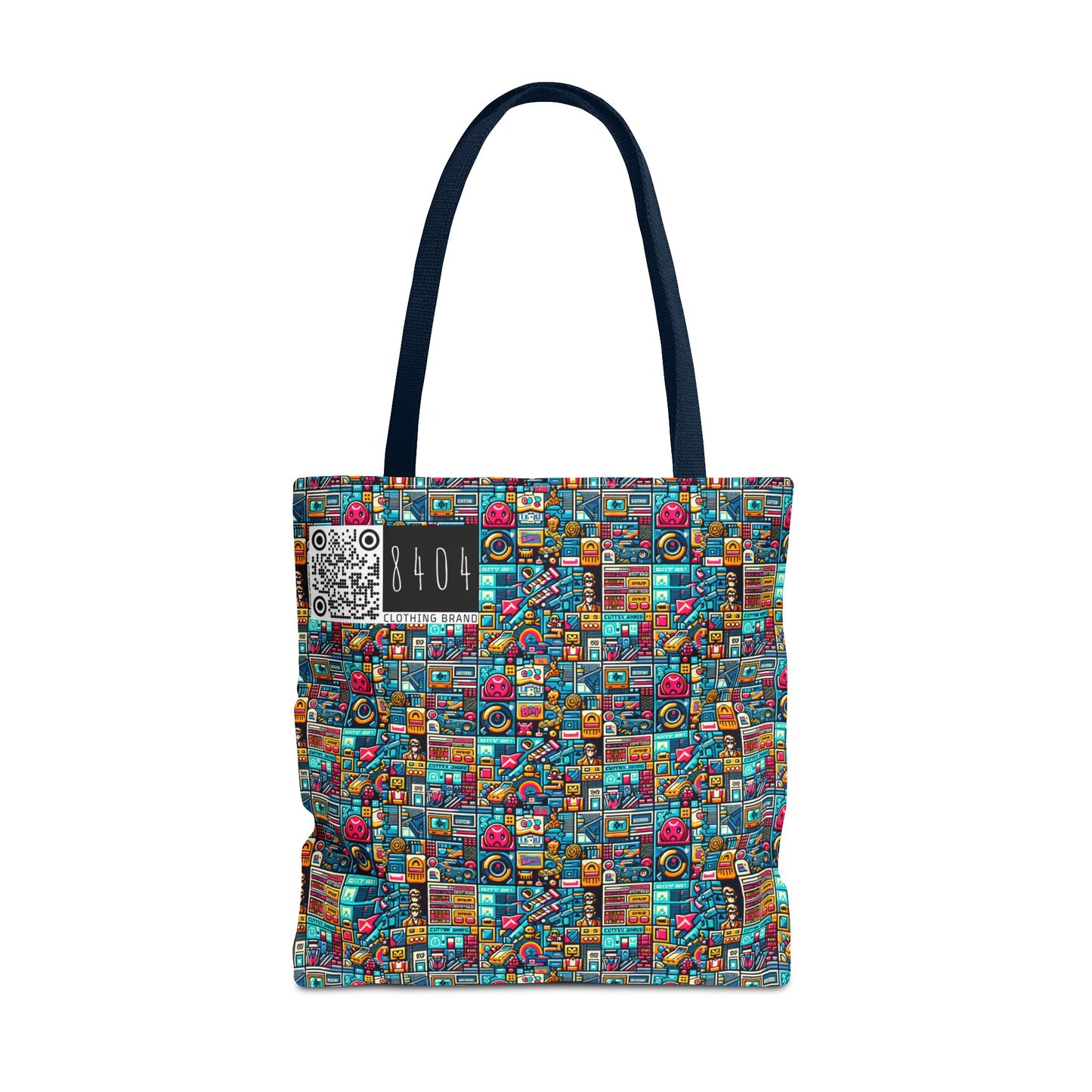 Digital Pop Culture Mashup Maximalist Pop Tote Bag - 8404 Design-47
