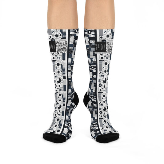 Minimalist Athleisure Minimalist Tech Cushioned Crew Socks - 8404 Design-54