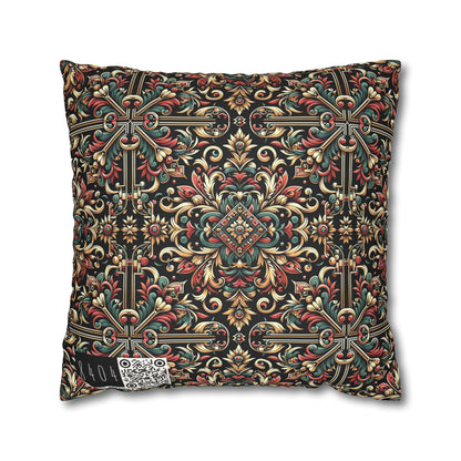 Streetwear Renaissance Artistic Clash of Old and New Faux Suede Square Pillowcase - 8404 Design-46