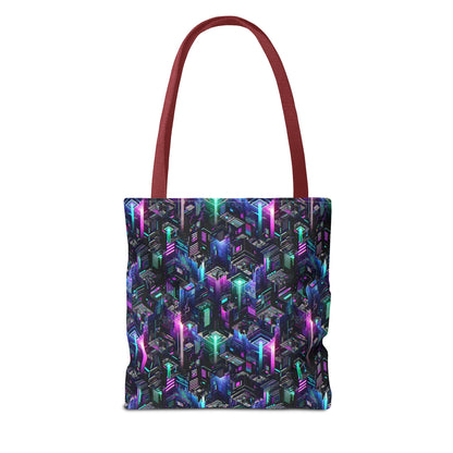 Tech Noir Graphics Futuristic Tech Aesthetics Tote Bag - 8404 Design-55