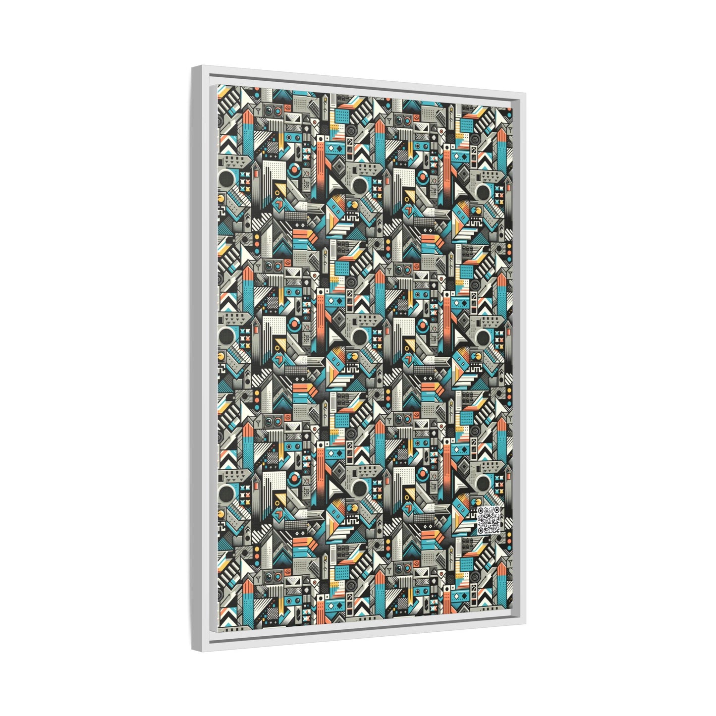 Digital Street Art Urban Street Style Matte Canvas, Framed (multi-color) - 8404 Design-81 A