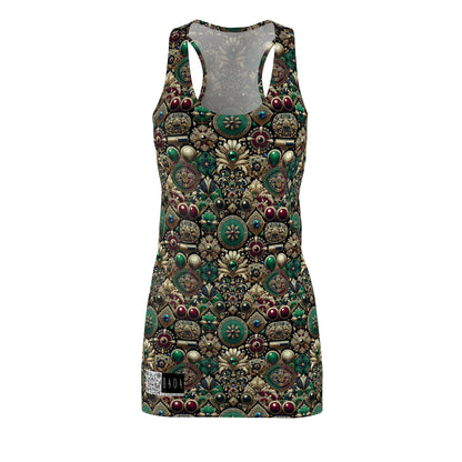 Neo-Dandyism Modern Dandy Streetwear Women's Cut & Sew Racerback Dress - 8404 Design-54