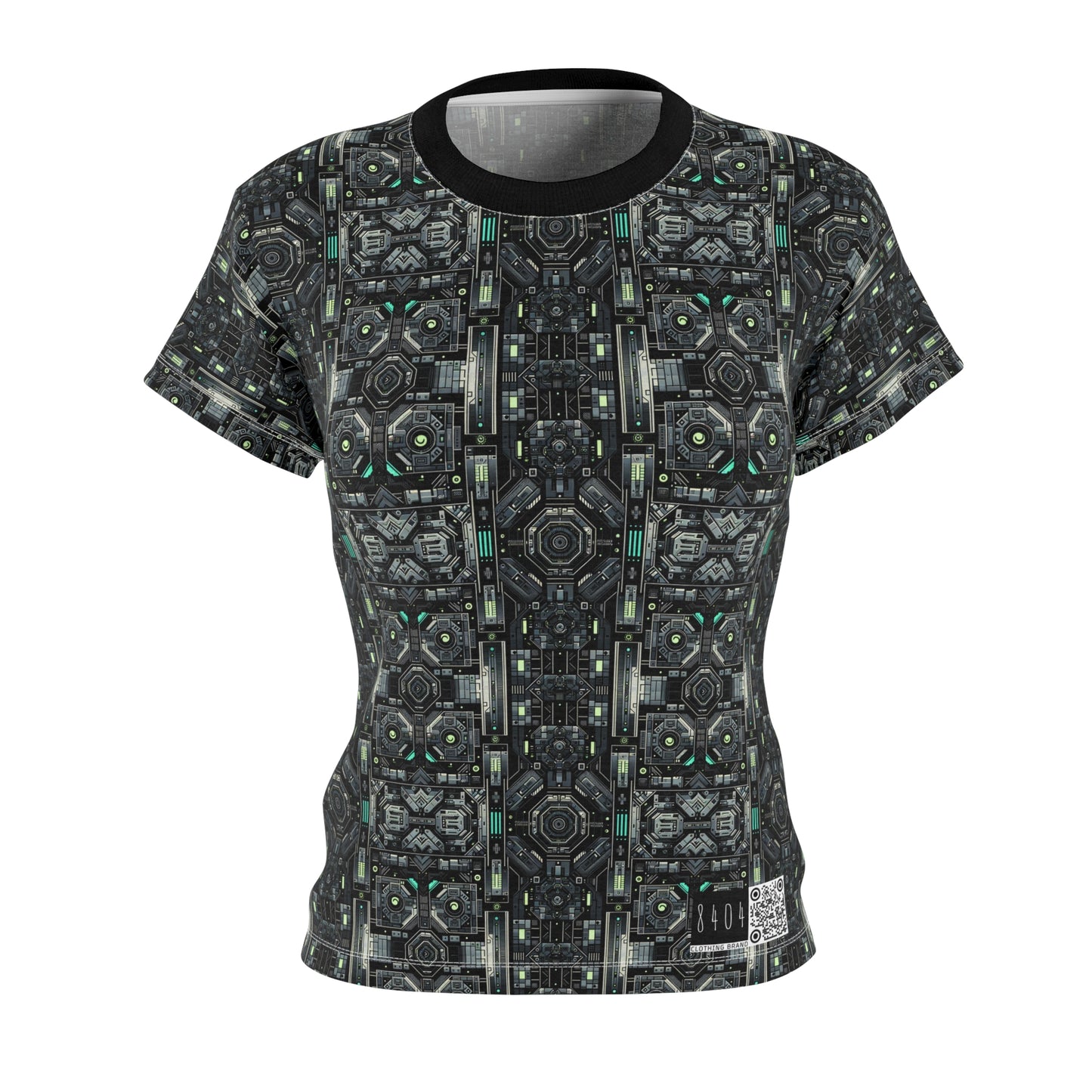 Tech Noir Tech-Forward Minimalism Women's Cut & Sew Tee - 8404 Design-52