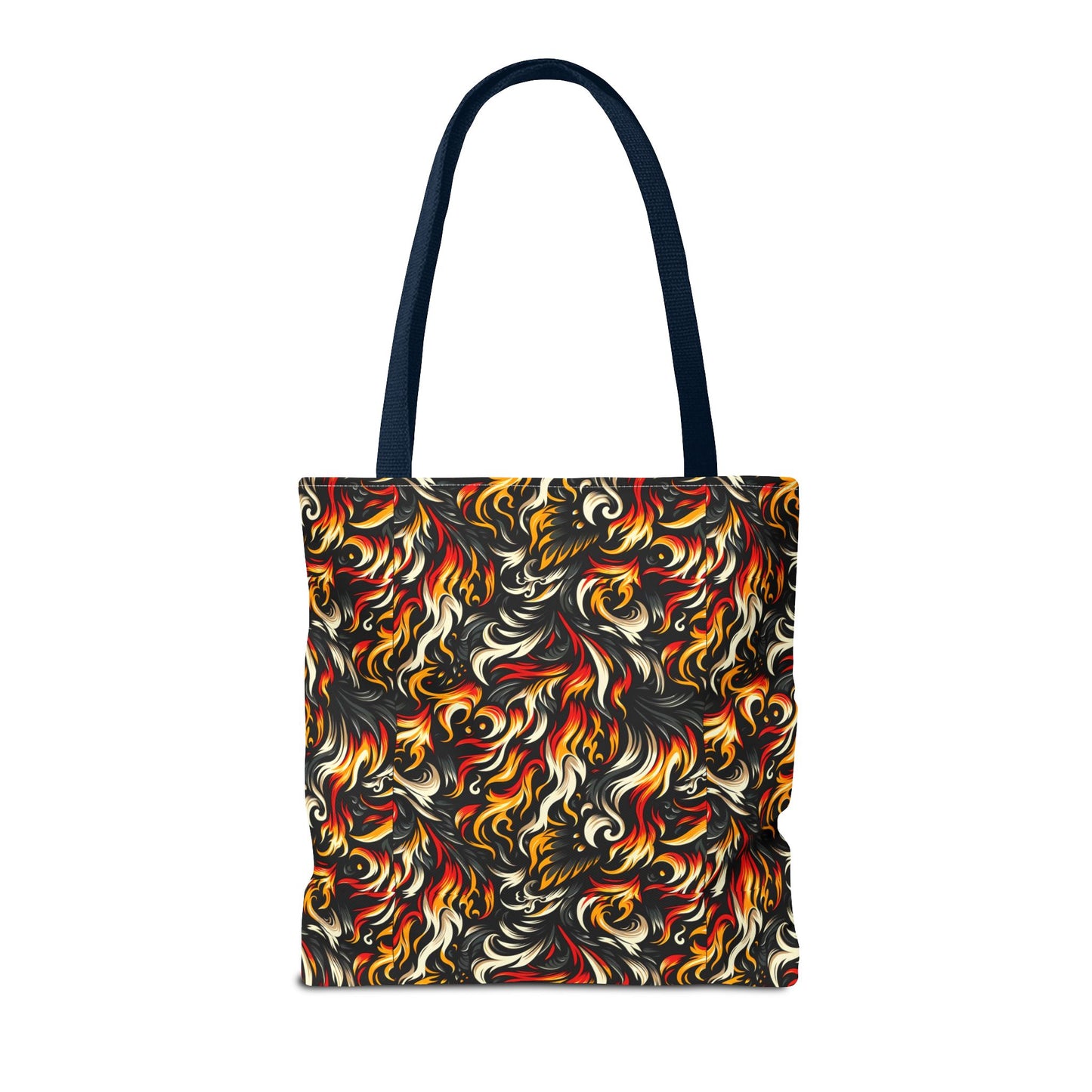 Fire & Flames Bold Streetwear Statement Tote Bag - 8404 Design-55