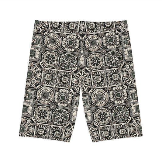 Cyber Garden Party Tech Garden Extravaganza Women's Bike Shorts - 8404 Design-45