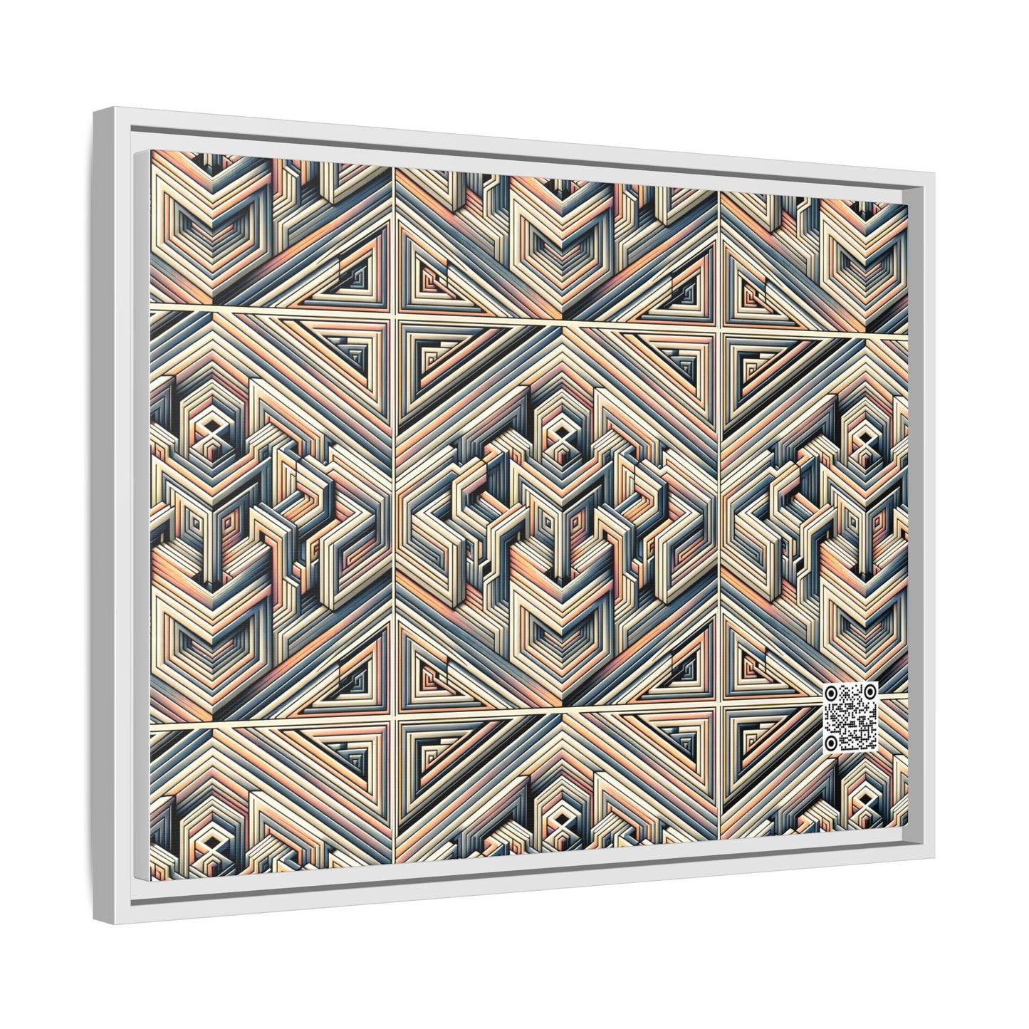 Tech Illusion Graphics Futuristic Artistry Matte Canvas, Framed (multi-color) - 8404 Design-52 A