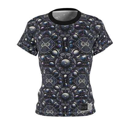 Tech Astronaut Tech-Forward Streetwear Meets Space Exploration Women's Cut & Sew Tee - 8404 Design-46