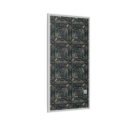 Tech Noir Futuristic Tech Aesthetic with a Dark Twist Matte Canvas, Framed (multi-color) - 8404 Design-59 B