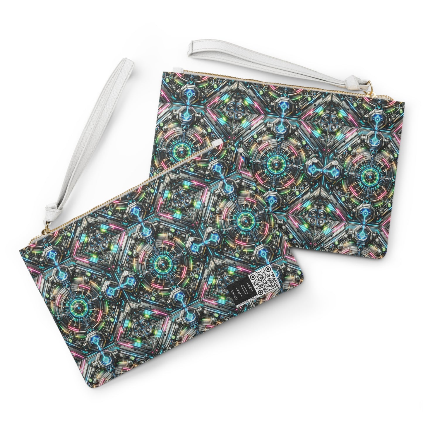 Tech-Infused Futurism Futuristic Tech Clutch Bag - 8404 Design-53