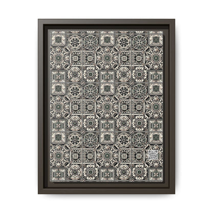 Cyber Garden Party Tech Garden Extravaganza Matte Canvas, Framed (multi-Color) - 8404 Design-45 A