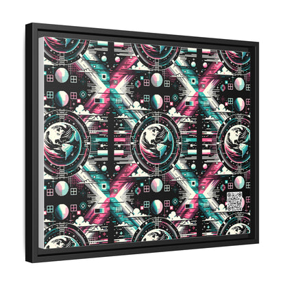 Digital Artistry Digital-native Streetwear Matte Canvas, Framed (multi-color) - 8404 Design-62 A