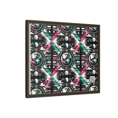 Digital Artistry Digital-native Streetwear Matte Canvas, Framed (multi-color) - 8404 Design-62 B
