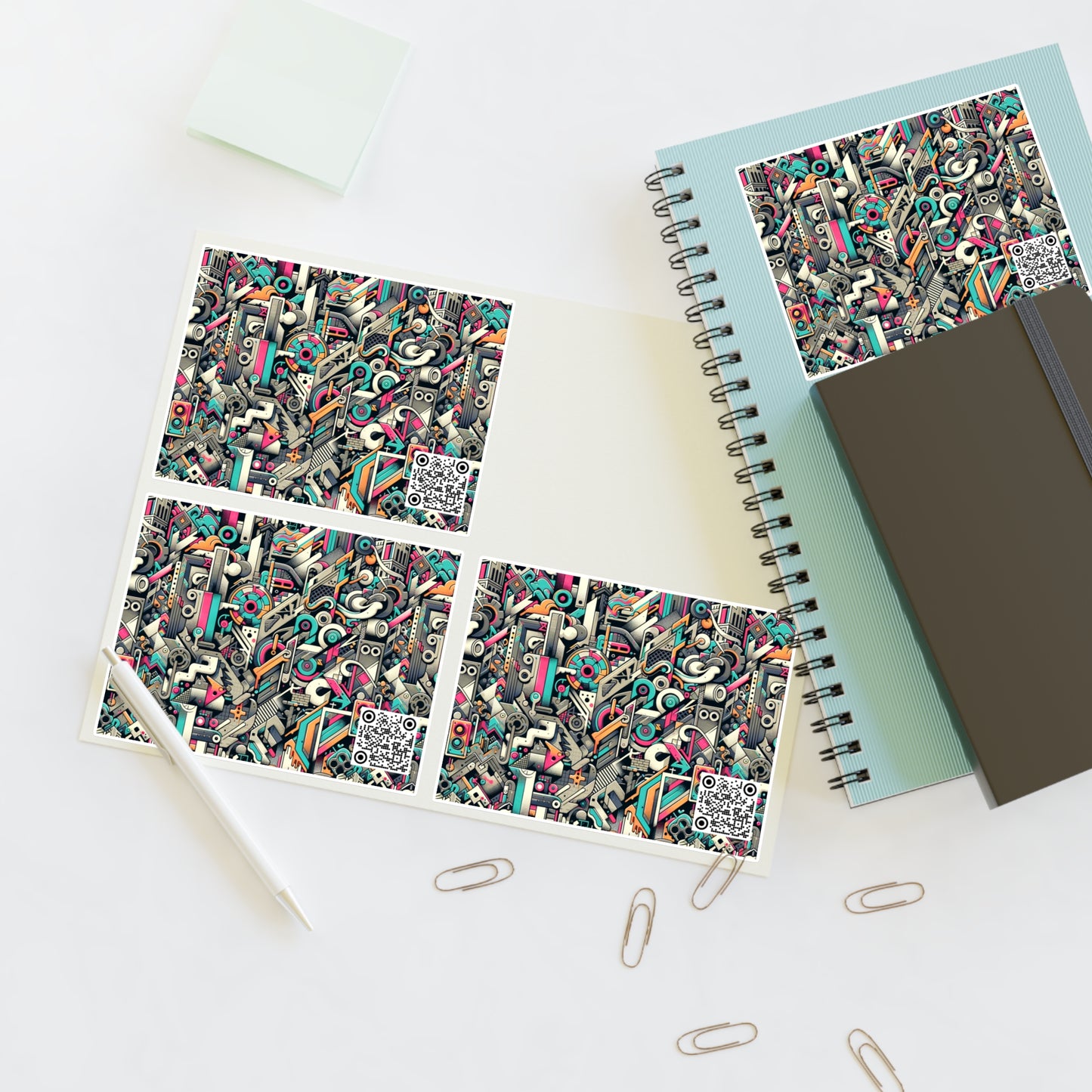 Digital Street Art Urban Street Style Sticker Sheet - 8404 Design-74