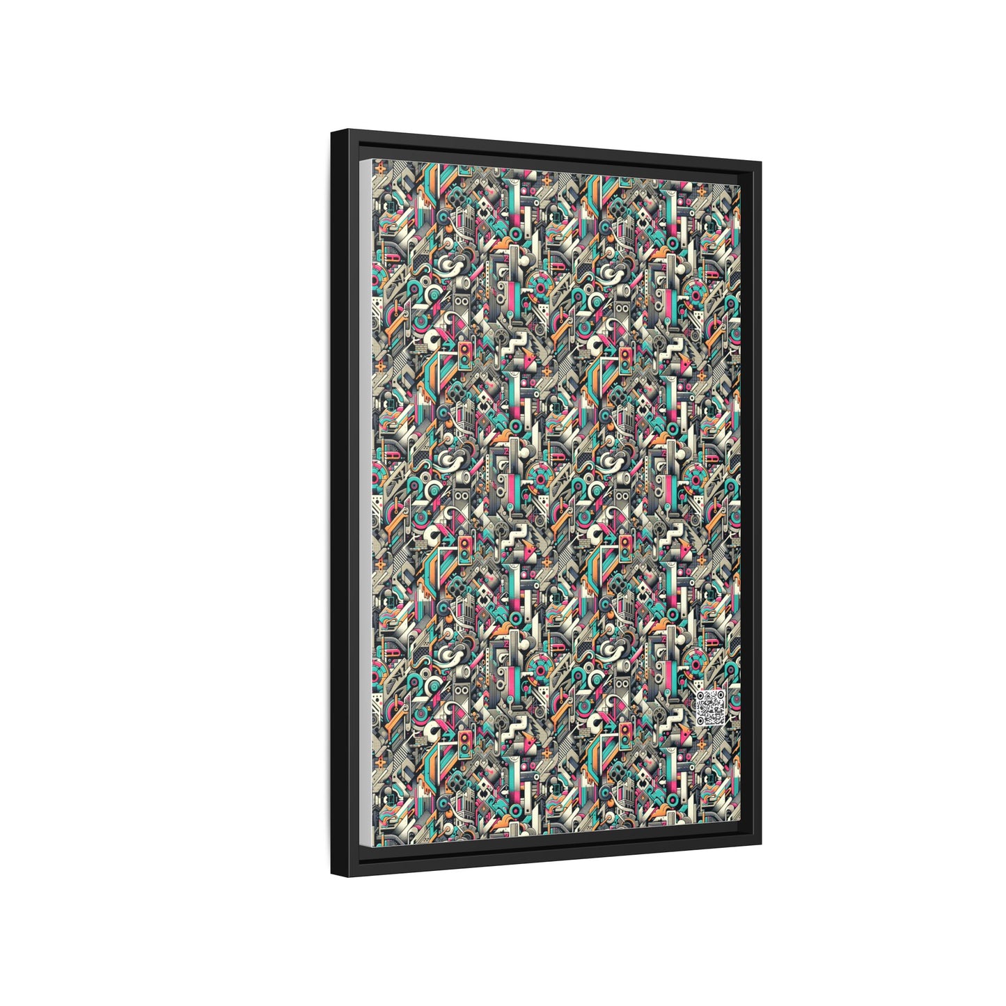 Digital Street Art Urban Street Style Matte Canvas, Framed (multi-color) - 8404 Design-74 B