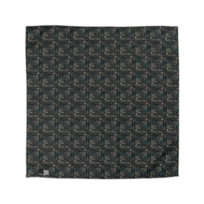 Tech Noir Futuristic Tech Aesthetic with a Dark Twist Microfiber Duvet Cover - 8404 Design-59