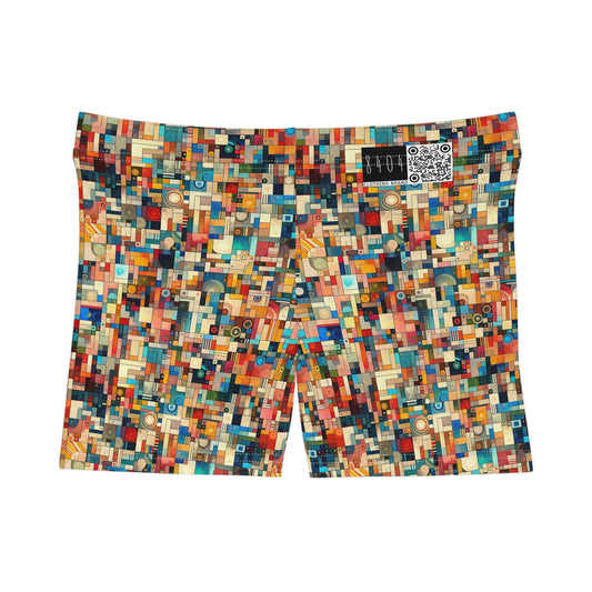 Digital Artistic Expression Artistic Streetwear Women's Shorts - 8404 Design-46