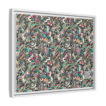 Digital Street Art Urban Street Style Matte Canvas, Framed (multi-color) - 8404 Design-74 A