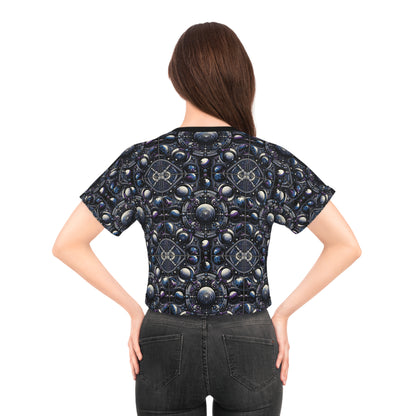 Tech Astronaut Tech-Forward Streetwear Meets Space Exploration Crop Tee - 8404 Design-46