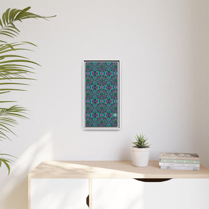 Digital Glitch Vibes Tech-Inspired Streetwear Matte Canvas, Framed (multi-Color) - 8404 Design-71 B