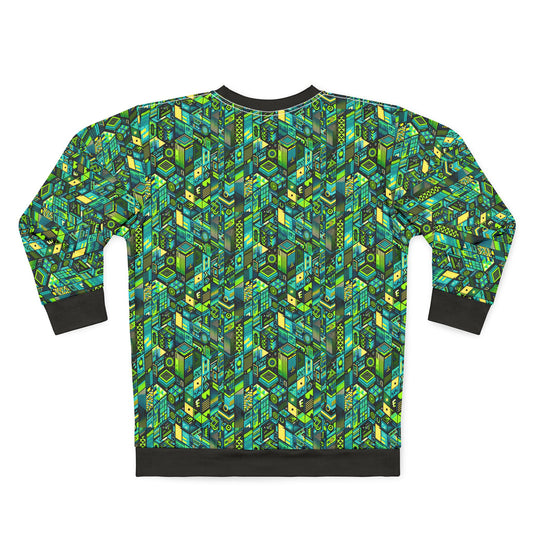 Tech-Infused Neon Tech-Forward Streetwear Sweatshirt - 8404 Design-61