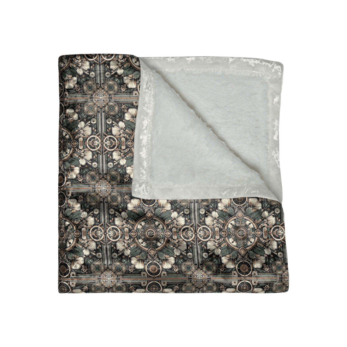 Cyber Garden Party Tech Garden Extravaganza Crushed Velvet Blanket - 8404 Design-66