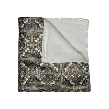 Cyber Garden Party Tech Garden Extravaganza Crushed Velvet Blanket - 8404 Design-66