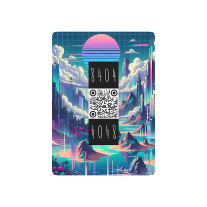 Digital Dreamscapes Digitally-Inspired Streetwear With a Dreamy, Surreal Twist Poker Playing Cards - 8404 Design-53 B