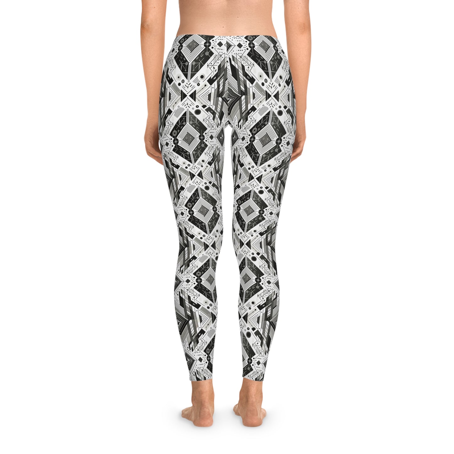 Digital Minimalism Minimalist Tech Stretchy Leggings - 8404 Design-51