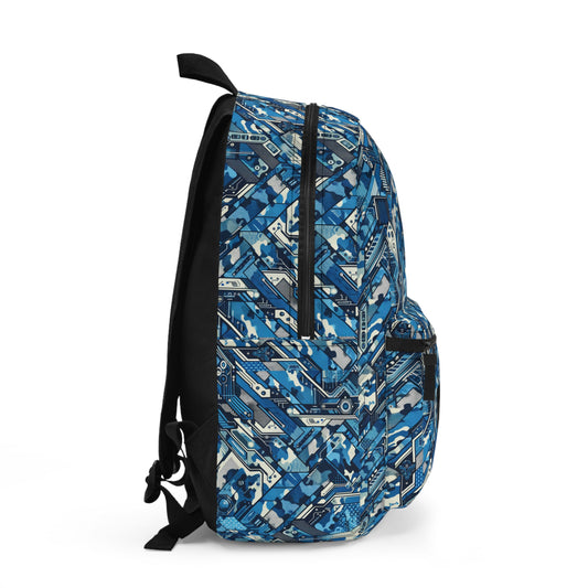 Tech Urban Camo Tech-Forward Streetwear With a Futuristic Military Edge Backpack - 8404 Design-39