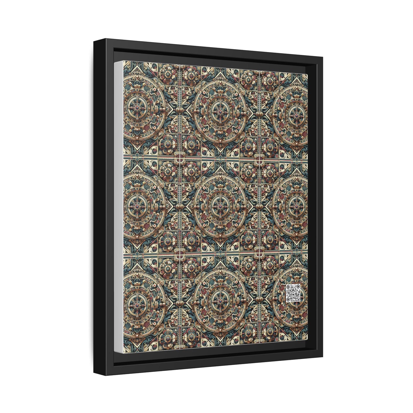 Urban Renaissance Historical Fusion With Street Edge Matte Canvas, Framed (multi-Color) - 8404 Design-57 A