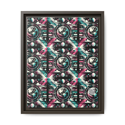 Digital Artistry Digital-native Streetwear Matte Canvas, Framed (multi-color) - 8404 Design-62 A