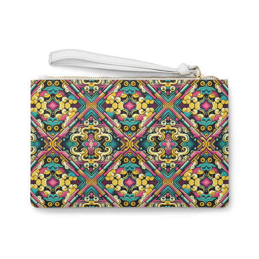 Neon Pop Art Revival Pop Culture Retro Clutch Bag - 8404 Design-59