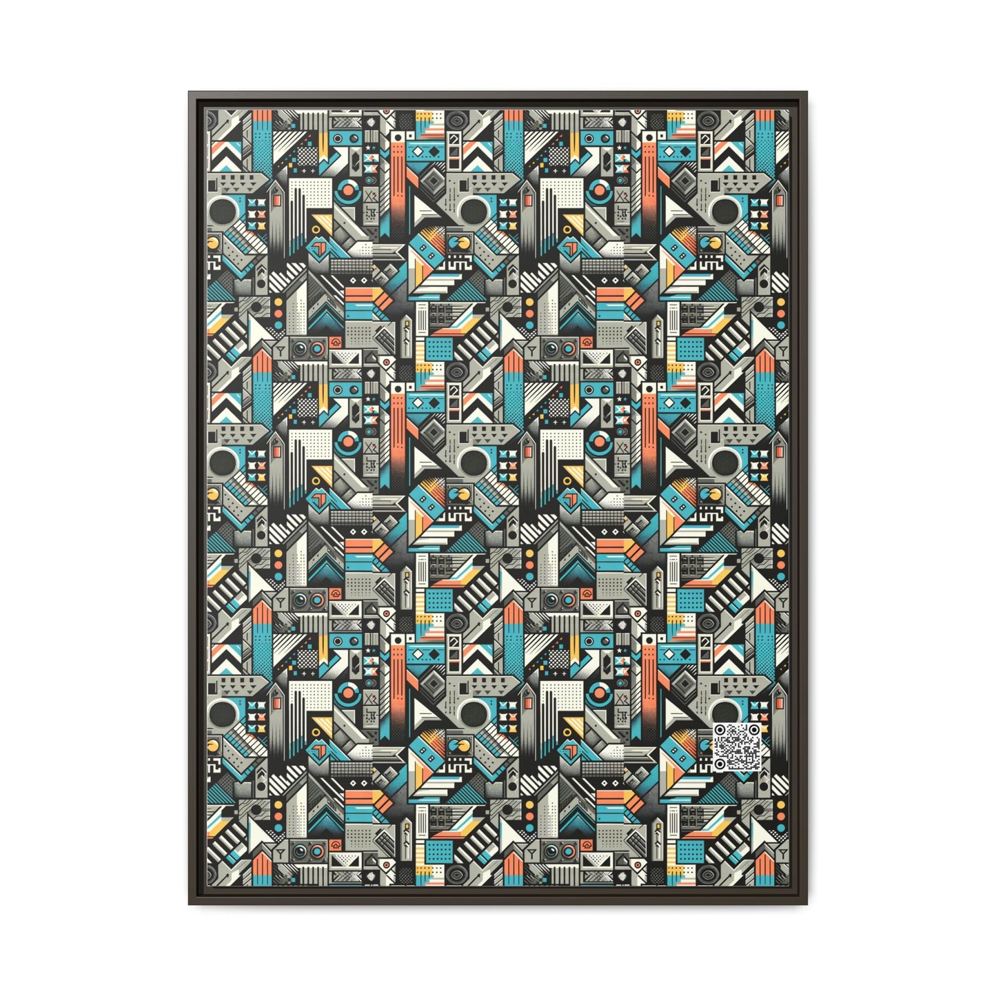 Digital Street Art Urban Street Style Matte Canvas, Framed (multi-color) - 8404 Design-81 A