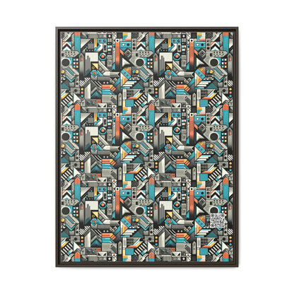 Digital Street Art Urban Street Style Matte Canvas, Framed (multi-color) - 8404 Design-81 A