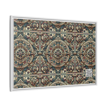 Urban Renaissance Historical Fusion With Street Edge Matte Canvas, Framed (multi-Color) - 8404 Design-57 A