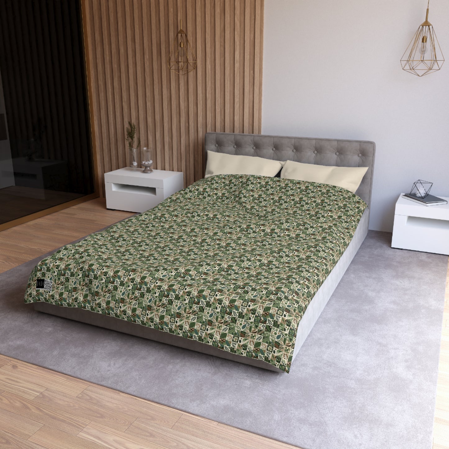 Streetwear Sustainability Environmentally Conscious Streetwear with a Natural Aesthetic Microfiber Duvet Cover - 8404 Design-57