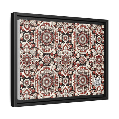Neo Jomon Sculptural Aesthetics Artisanal Streetwear Matte Canvas, Framed (multi-Color) - 8404 Design-55 A