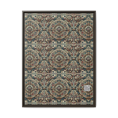 Urban Renaissance Historical Fusion With Street Edge Matte Canvas, Framed (multi-Color) - 8404 Design-57 A