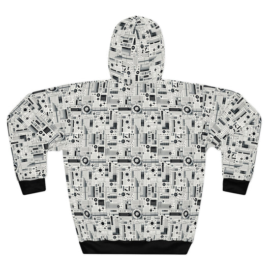 Digital Minimalism Minimalist Tech Pullover Hoodie - 8404 Design-53