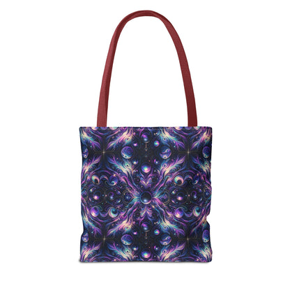 Galactic Hues Tech-Forward Cosmic Fusion Tote Bag - 8404 Design-41