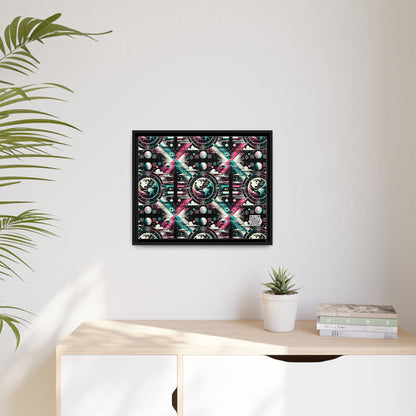 Digital Artistry Digital-native Streetwear Matte Canvas, Framed (multi-color) - 8404 Design-62 A