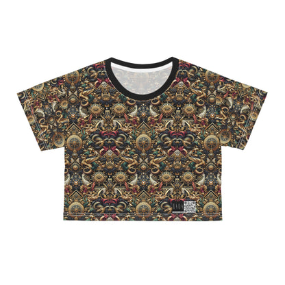 Digital Renaissance Luxurious Streetwear Inspired By Classical Art With a Modern Twist Crop Tee - 8404 Design-76