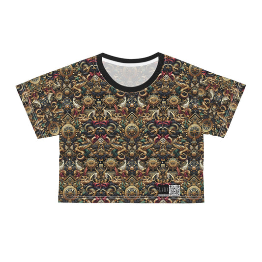 Digital Renaissance Luxurious Streetwear Inspired By Classical Art With a Modern Twist Crop Tee - 8404 Design-76