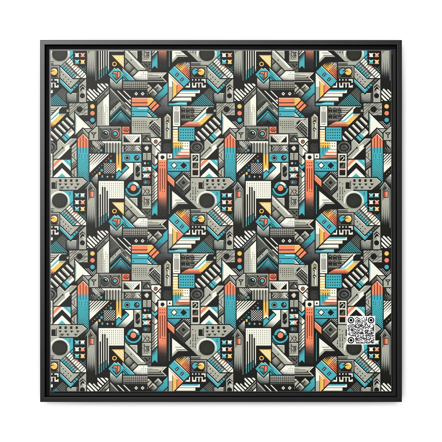 Digital Street Art Urban Street Style Matte Canvas, Framed (multi-color) - 8404 Design-81 A